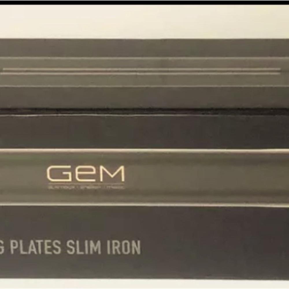 GEM 5" Long Plates Slim Iron Extended Plate Digital Ceramic Flat Iron- NEW